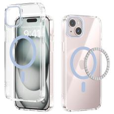 ABEEL - ABEEL iPhone 14 Skal MagSafe Anti Scratch Klar TPU - Baby Blue