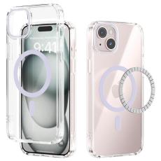 ABEEL - ABEEL iPhone 14 Skal MagSafe Anti Scratch Klar TPU Lila