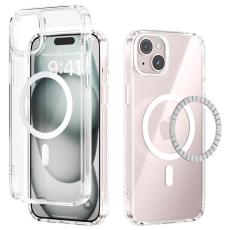 ABEEL - ABEEL iPhone 14 Skal MagSafe Anti Scratch Klar TPU Vit