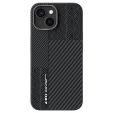 ABEEL - ABEEL iPhone 15 Fodral PC + TPU + Aluminium + PU Läder - Textur 1