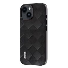 ABEEL - ABEEL iPhone 15 Fodral PU Läder PC+TPU Stötabsorberande Svart