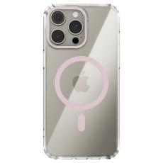 ABEEL - ABEEL iPhone 15 Pro Skal MagSafe Anti Scratch Transparent Rosa