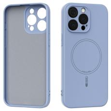 ABEEL - ABEEL iPhone 15 Pro Skal MagSafe Sky Blue Liquid Silicone