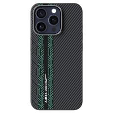 ABEEL - ABEEL iPhone 15 Pro Skal PC TPU Aluminium PU Läder - Textur 2