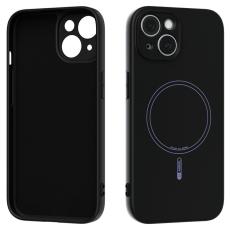 ABEEL - ABEEL iPhone 15 Skal MagSafe Kompatibel Svart Liquid Silicone
