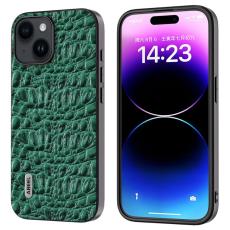 ABEEL - ABEEL iPhone 15 Slim-Fit Skal i Äkta Läder Grön