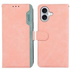 ABEEL - ABEEL iPhone 16 Plus Fodral RFID Skydd PU L&auml;der - Rosa