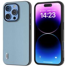 ABEEL - ABEEL iPhone 16 Pro Fodral &Auml;kta L&auml;der PC Sky Blue