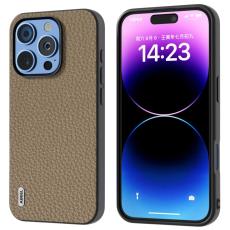 ABEEL - ABEEL iPhone 16 Pro Fodral TPU + L&auml;der Skydd - Gr&aring;