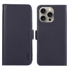 ABEEL - ABEEL iPhone 16 Pro Max L&auml;derfodral RFID Blocker St&auml;ll - Bl&aring;
