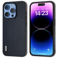 ABEEL - ABEEL iPhone 16 Pro Max Skal Anti-Drop &Auml;kta L&auml;der Bl&aring;