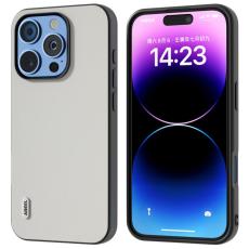 ABEEL - ABEEL iPhone 16 Pro Max Skal Anti-Drop &Auml;kta L&auml;der Vit