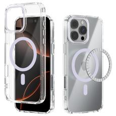 ABEEL - ABEEL iPhone 16 Pro Max Skal MagSafe Anti Scratch Klar Lila