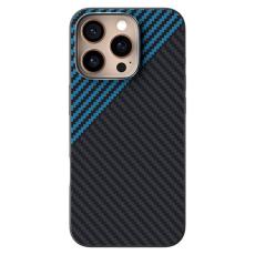 ABEEL - ABEEL iPhone 16 Pro Max Skal MagSafe Kolfiber Svart / Bl&aring;