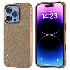 ABEEL - ABEEL iPhone 16 Pro Max Skal Star Series Gr&aring; L&auml;der + TPU