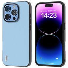 ABEEL - ABEEL iPhone 16 Pro Skal &Auml;kta L&auml;der Anti-repor Bl&aring;