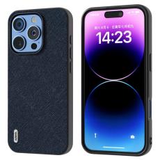 ABEEL - ABEEL iPhone 16 Pro Skal &Auml;kta L&auml;der Hybrid Bl&aring;