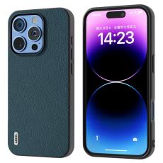 ABEEL - ABEEL iPhone 16 Pro Skal &Auml;kta L&auml;der + PC + TPU - Gr&ouml;n