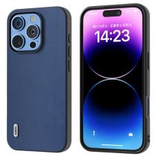 ABEEL - ABEEL iPhone 16 Pro Skal &Auml;kta L&auml;der + PC + TPU Skydd - Bl&aring;