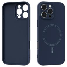 ABEEL - ABEEL iPhone 16 Pro Skal MagSafe Liquid Silicone M&ouml;rkbl&aring;