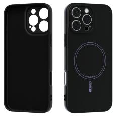 ABEEL - ABEEL iPhone 16 Pro Skal MagSafe Liquid Silicone Svart
