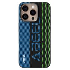 ABEEL - ABEEL iPhone 16 Pro Skal MagSafe TPU Aluminium L&auml;der Svart