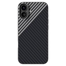 ABEEL - ABEEL iPhone 16 Skal MagSafe Kolfiber Svart/Silver