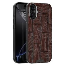 ABEEL - ABEEL iPhone 16 Skal MagSafe Kompatibel Beast Textur Kaffe