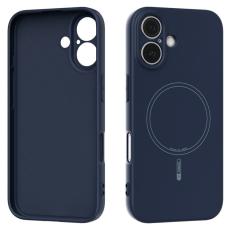 ABEEL - ABEEL iPhone 16 Skal MagSafe Kompatibel M&ouml;rkbl&aring; Silikon