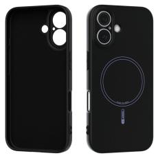 ABEEL - ABEEL iPhone 16 Skal MagSafe Kompatibel Svart Liquid Silicone
