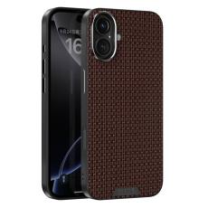 ABEEL - ABEEL iPhone 16 Skal MagSafe Kompatibel Texturerad Kaffe