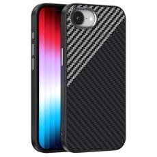 ABEEL - ABEEL iPhone 16e Skal MagSafe Kolfiber Svart/Silver