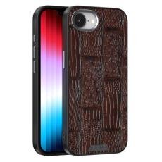 ABEEL - ABEEL iPhone 16e Skal MagSafe Kompatibel Beast Textur Kaffe