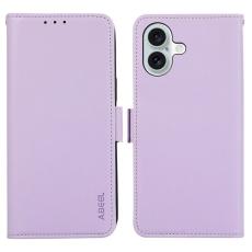 ABEEL - ABEEL iPhone 17 Fodral Läder med RFID-skydd - Lila