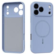 ABEEL - ABEEL iPhone 17 Pro Max Skal MagSafe Sky Blue Liquid Silicone