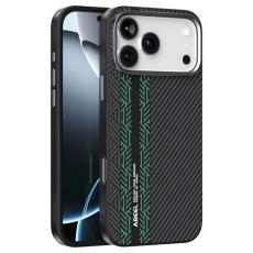 ABEEL - ABEEL iPhone 17 Pro Skal PC TPU Aluminium PU Läder - Textur 2