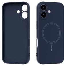 ABEEL - ABEEL iPhone 17 Skal MagSafe Kompatibel Mörkblå Silikon