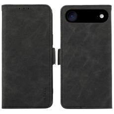 ABEEL - ABEEL iPhone Air Fodral PU Läder Folio Ställ Svart