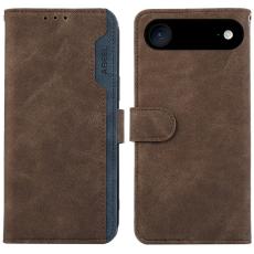 ABEEL - ABEEL iPhone Air Fodral Splicing Läder Flip RFID Skydd - Brun