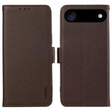 ABEEL - ABEEL iPhone Air Skal Litchi Textur Läder RFID Skydd - Brun