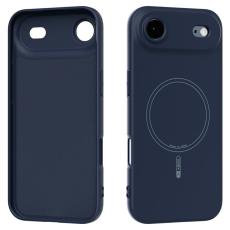 ABEEL - ABEEL iPhone Air Skal MagSafe Kompatibel Mörkblå Silikon