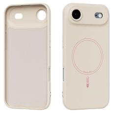 ABEEL - ABEEL iPhone Air Skal MagSafe Kompatibel Silikon Beige
