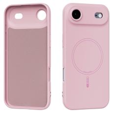 ABEEL - ABEEL iPhone Air Skal MagSafe Kompatibel Silikon - Rosa