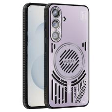 ABEEL - ABEEL Magnetic Case för Samsung Galaxy S25 Aluminium + TPU - Rosa Lila