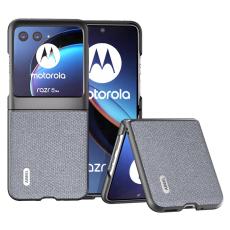 ABEEL - ABEEL Motorola Razr 40 Ultra 5G Skal PU Läder + PC Grå