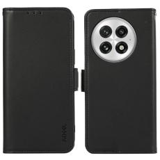 ABEEL - ABEEL OnePlus 13 Skal Läder Fodral med RFID-blockering - Svart