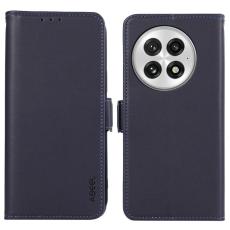 ABEEL - ABEEL OnePlus 13 Skal Läder Fodral med RFID Skydd - Blå