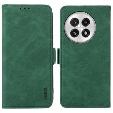 ABEEL - ABEEL OnePlus 13 Skal PU Läder Folio Ställ Green