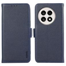 ABEEL - ABEEL Phone Case OnePlus 13R 5G Litchi Texture Leather Blå