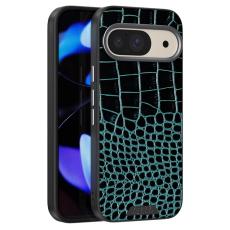 ABEEL - ABEEL Pixel 10 Pro Skal MagSafe Krokodiltextur Grön